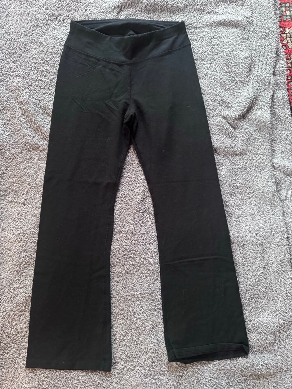 Pact organic cotton bootcut leggings black sz med